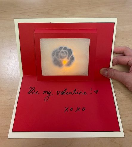 YA Take & Make - Light Up Valentine's Card