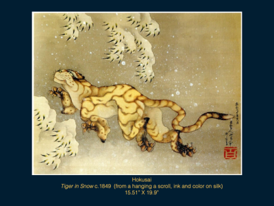 Hokusai - Tiger in Snow