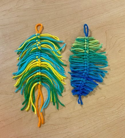 Teen Take & Make Yarn Feather Bookmarks