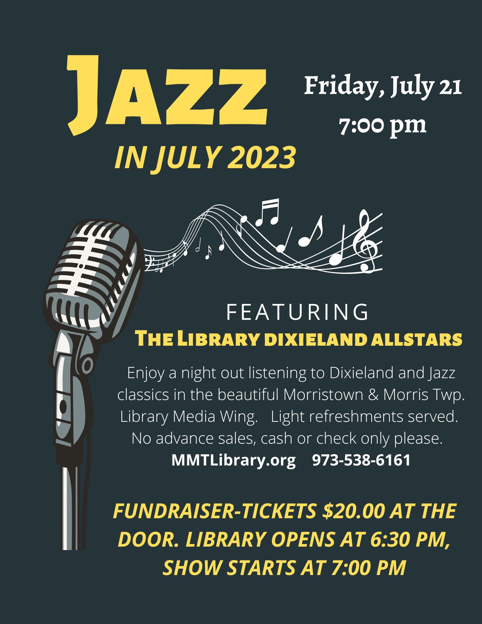 Jazz in July flyer